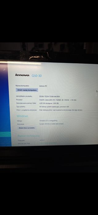 Laptop Lenovo g50-30
