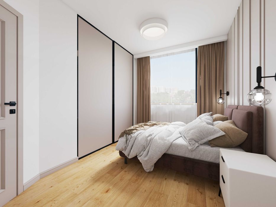 **Nowe 2 pokojowe mieszkanie z balonem garderobą wykończone pod klucz*