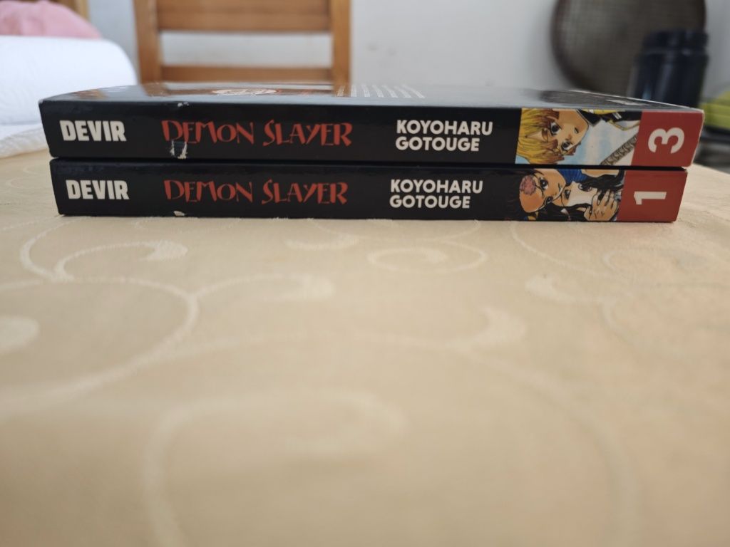 Mangás Demon Slayer (1 e 3)