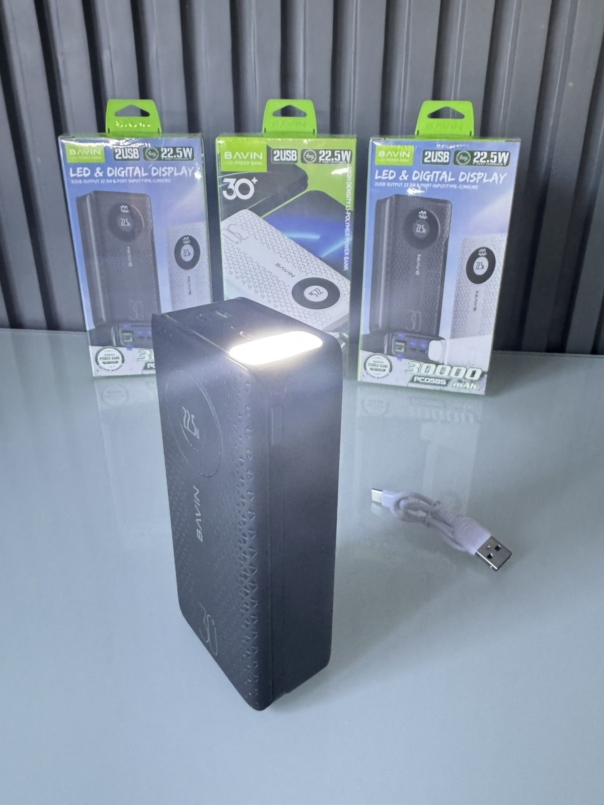Повер Банк Bavin PC085s 30000mah 22.5w+QC3.0(PowerBank Бавин)