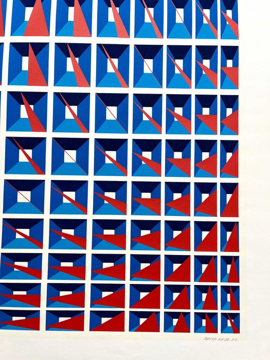 Serigrafia de Artur Rosa 1972 Emoldurada
