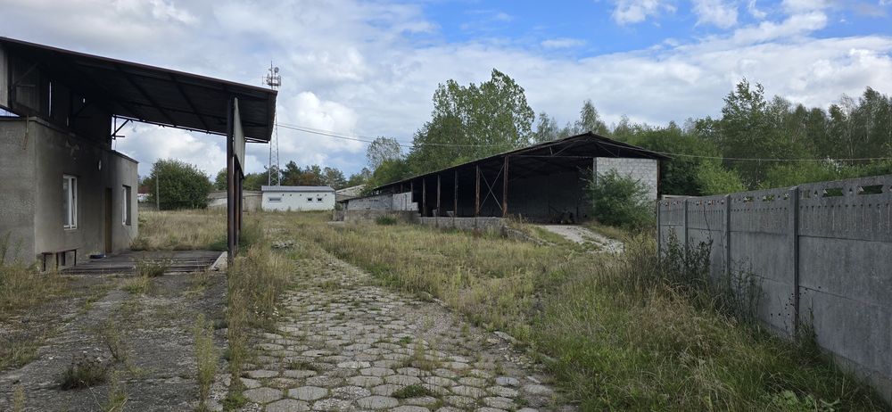 Plac magazynowy 5000 m² + magazyn 500m2, budynek socjalny, waga