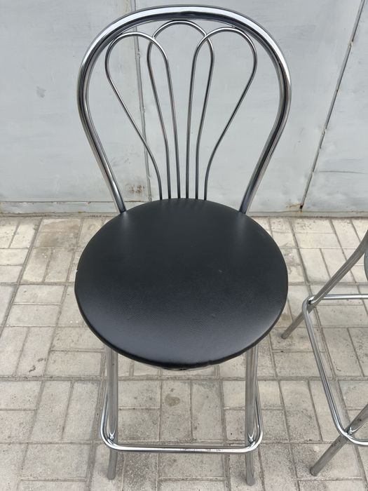 Стул барный хромированый