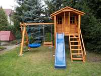 Place zabaw drewniane dla dzieci , SOLIDNE , MONTAŻ GRATIS-SEZON 2024