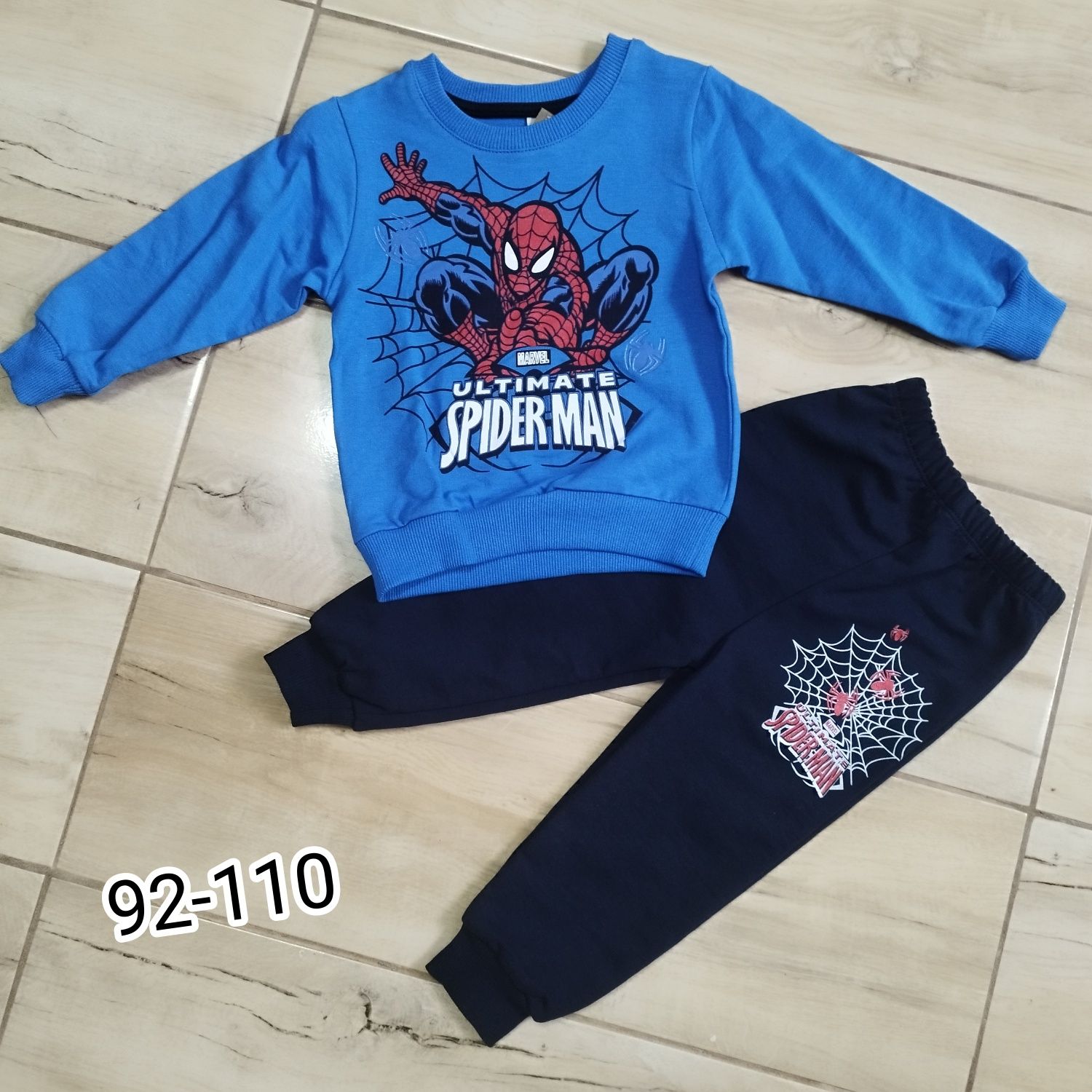 Niebieski dres dla chłopca Spider Man 2 lat