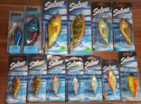 Woblery Salmo Minnow Slider Salmon Boxer Sweeper Perch Pike