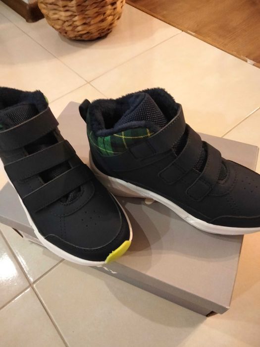 Nowe na rzepy buty trzewiki ocieplane rozm.33
