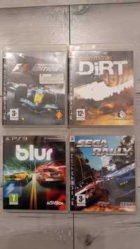 Ps3 gry.  Dirt, Blur,Sega rally, F1. Super komplet