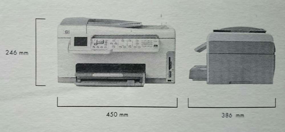 Impressora HP ,jato de tinta, tudo em um com fax scanner e copiadora