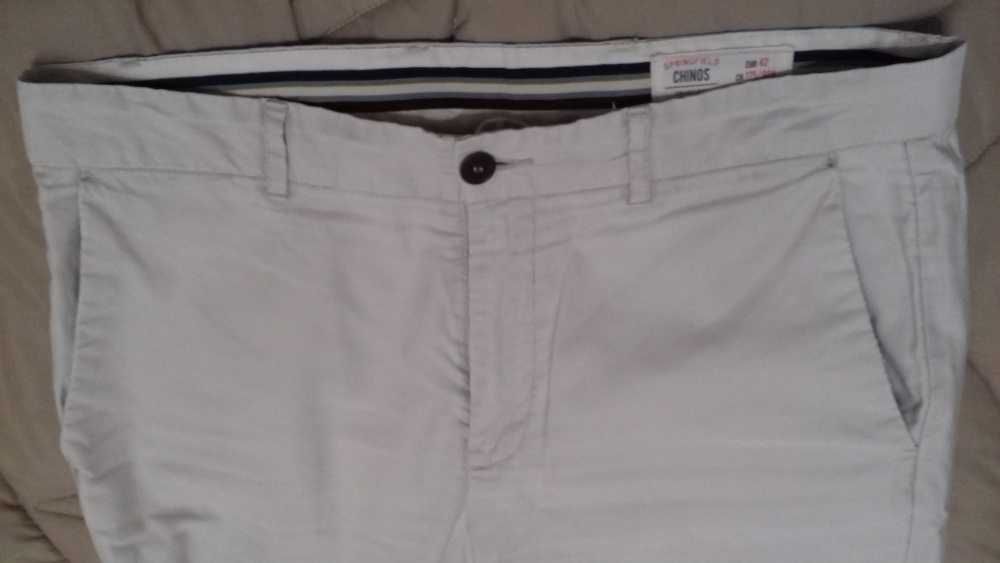 Springfield Calças Chino branco ou azul claro 42