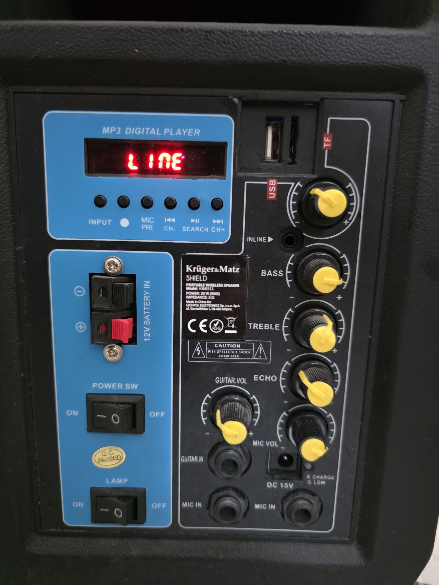 Głośnik Bluetooth Kruger&Matz Shield FM USB SD mikrofon