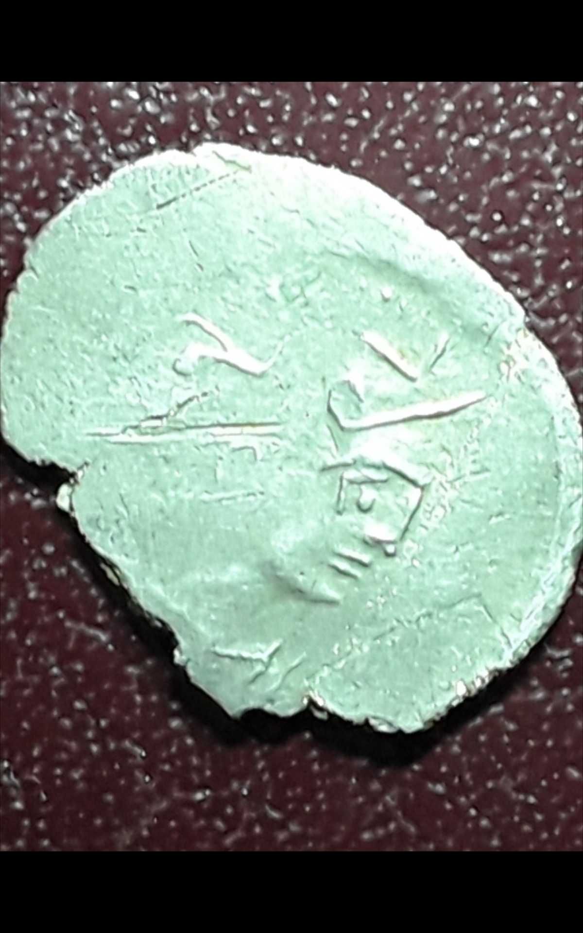 Moeda Visigoda imitaçâo Justiniano 1/2 siliqua prata