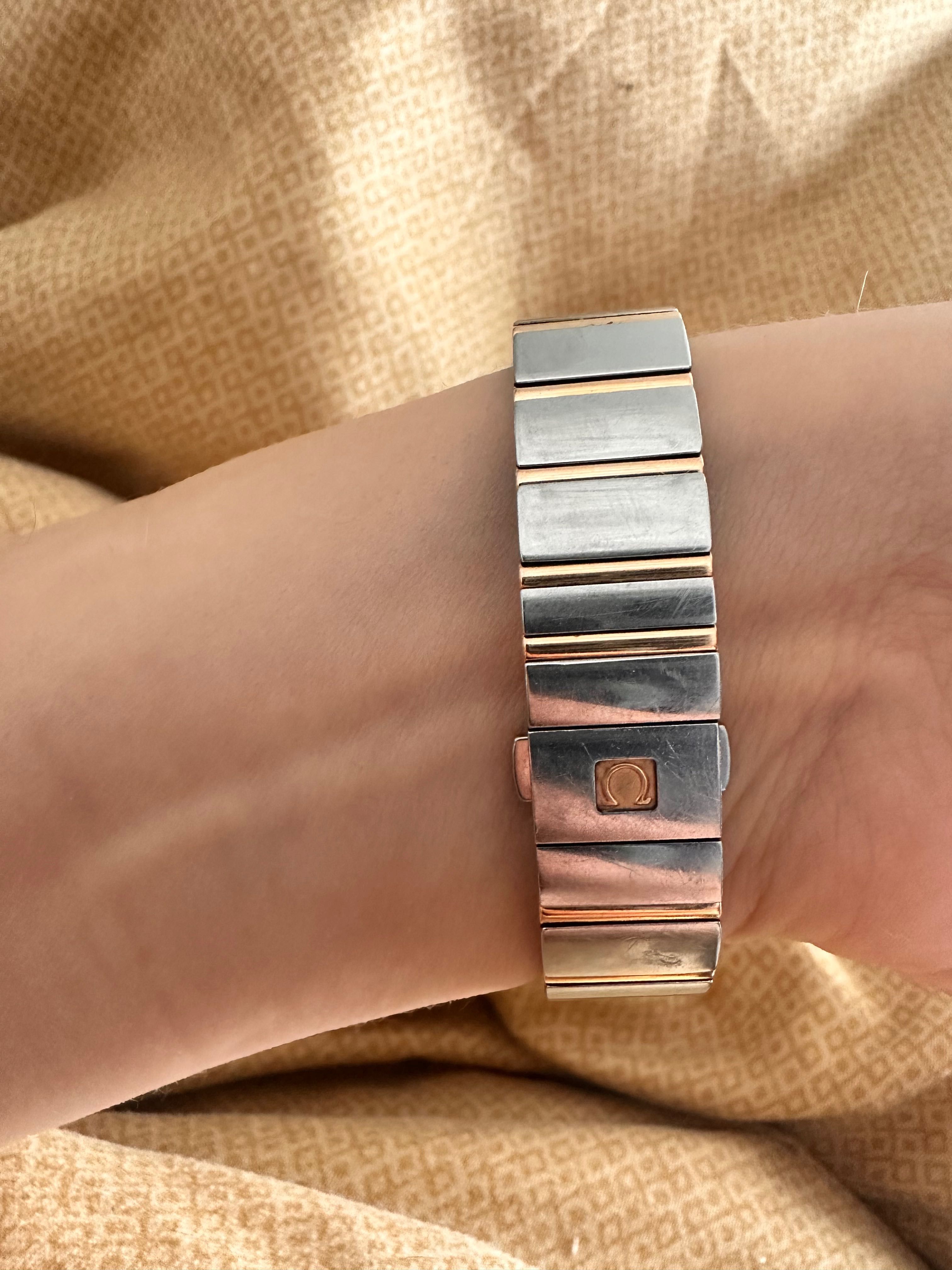 Жіночий годинник Omega Constellation сталь+золото750,діаманти,оригінал
