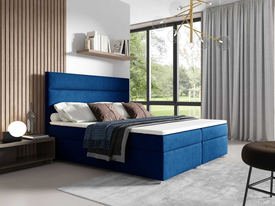 Łóżko KONTYNENTALNE z pojemnikiem 140x200 160x200 180x200 200x200