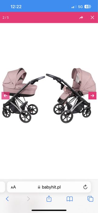 Wózek dziecięcy 2w1