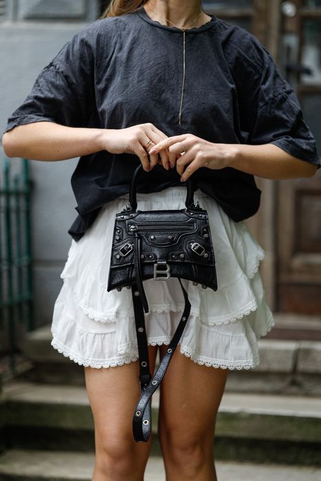 Сумка Balenciaga Hourglass X Le Cagole чорна