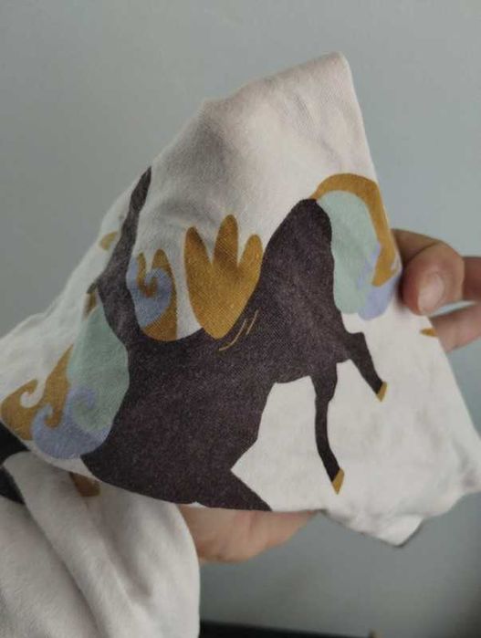 Dzianinowe różowe legginsy w jednorożce Limited Edition r. 74 cm