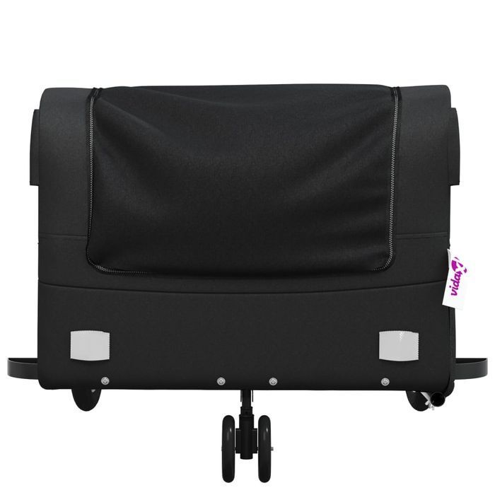 vidaXL Przyczepka rowerowa, czarna, 45 kg, żelazo
