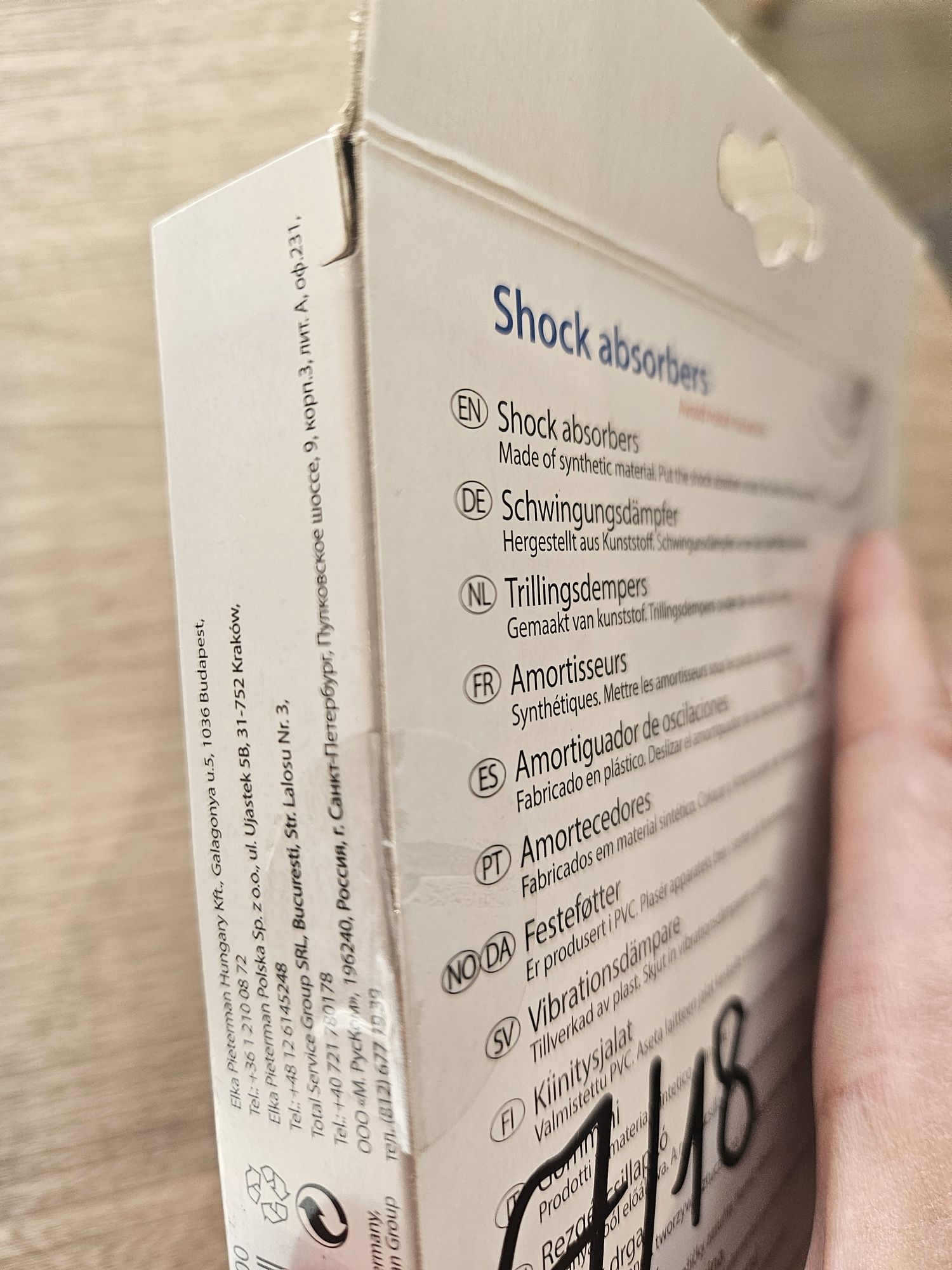 Tłumik drgań amortyzatory wygłuszające pod pralkę Scanpart