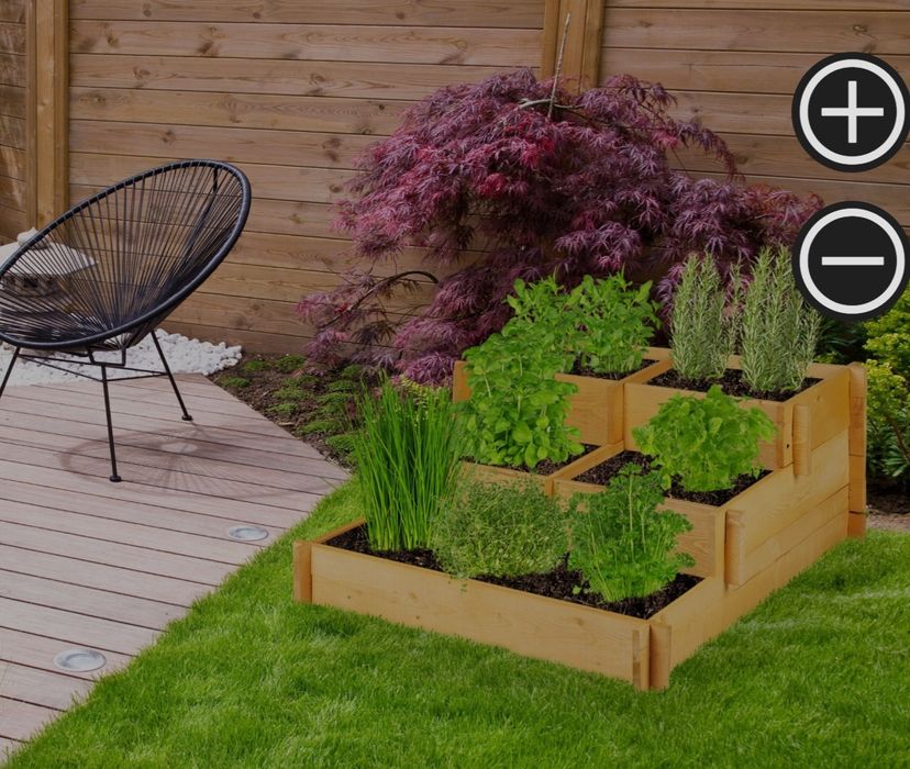 Donica poziomowa na balkon i do ogrodu skrzynia warzywa