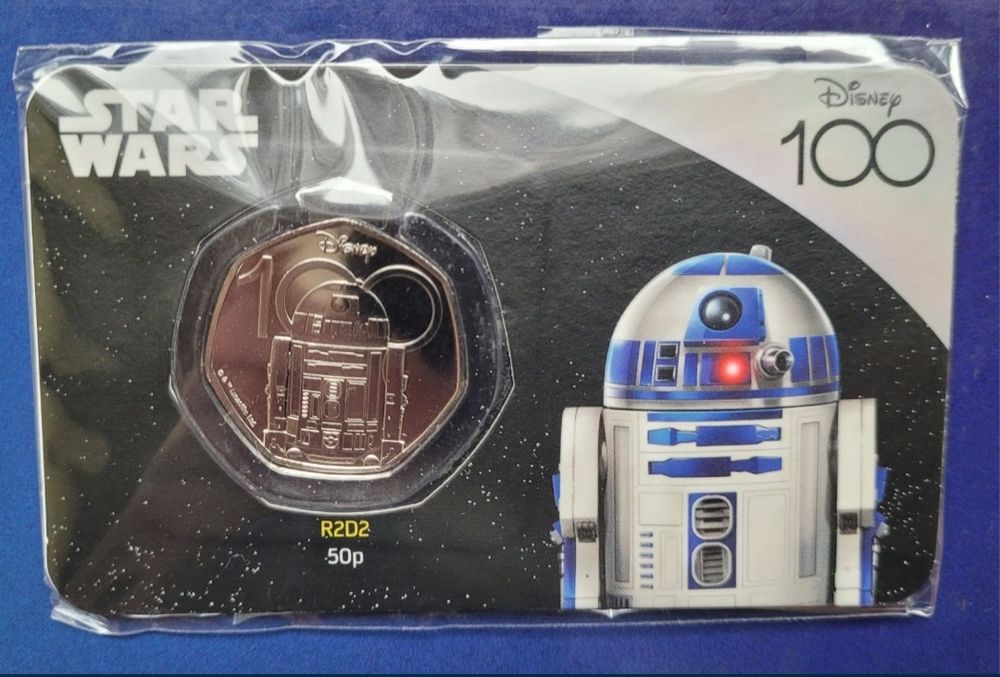 Dwie monety 5 funtów i 50 pensów  2023 Gwiezdne wojny - Wyspa Pitcairn