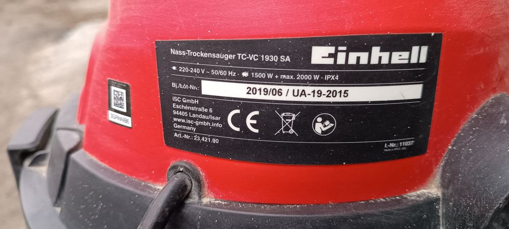 Пилосос Einhell TC-VC 1930 SA