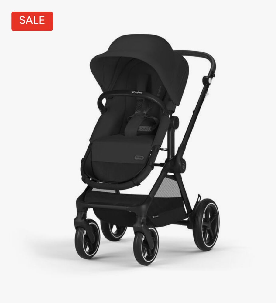 Cybex Kinderwagen 3 In 1 EOS Lux Black Moon Black+Cybex Autostoel