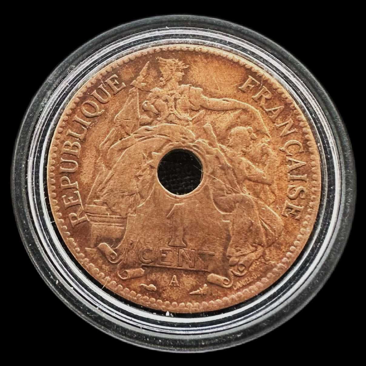 Moeda de 1 Cent - 1898 - Indochina Francesa