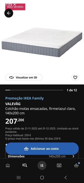 Cama Tarva do Ikea