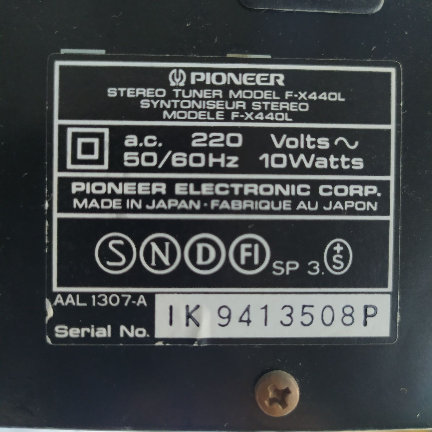 Rádio de aparelhagem Pioneer