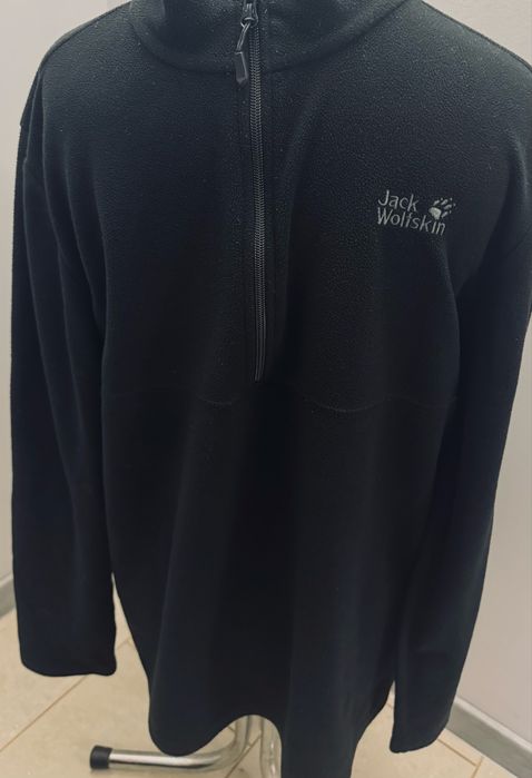 Jack Wolfskin tecnopile bluza stójka czarna polar męska XXL super stan