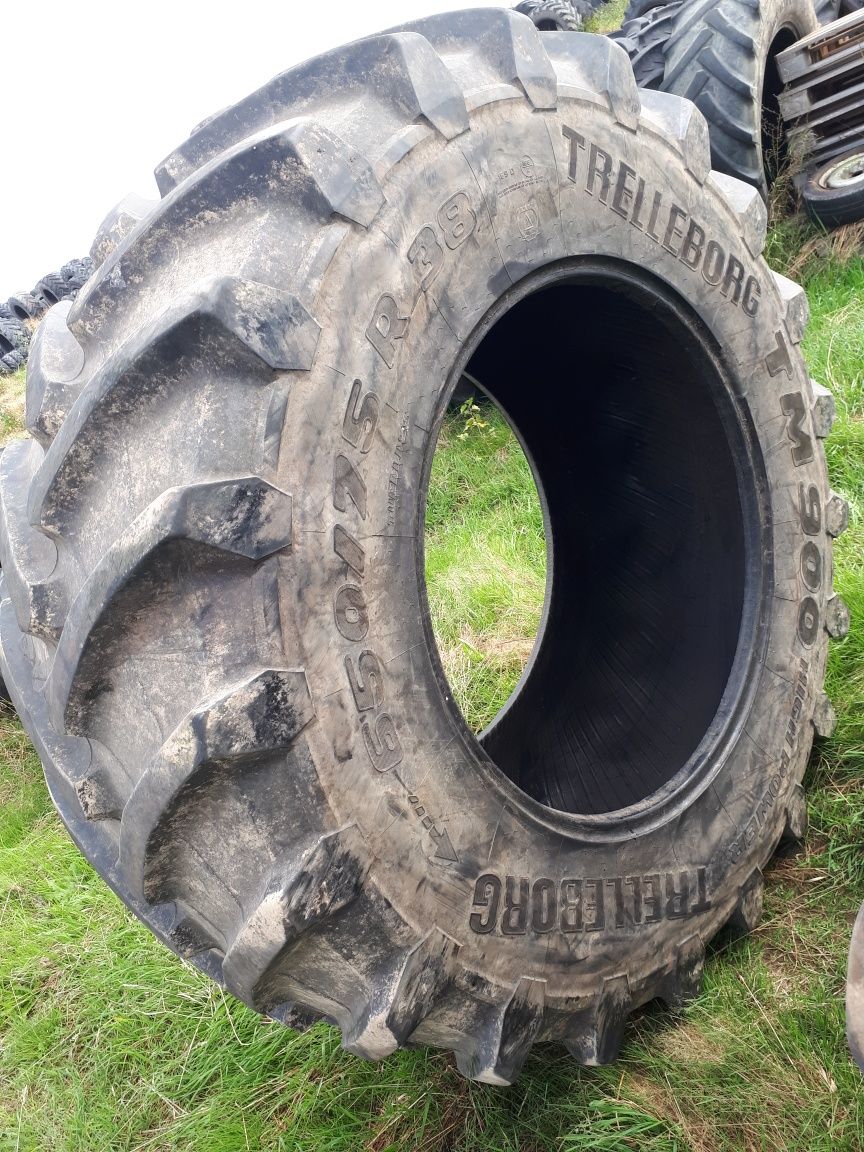 Opony jak Nowe wzmocnione 650/75 R - 38 TRELLEBORG TM900 PARA Młode