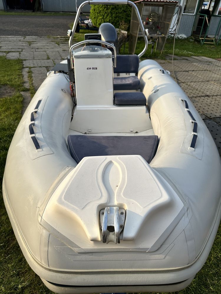 Rib Arimar Sea Pioneer 430 (2005) Yamaha F50 (2002) + przyczepa zareje