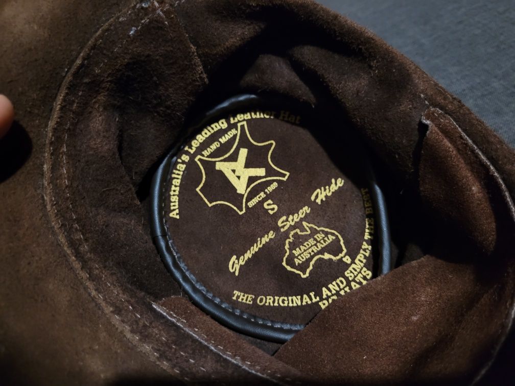 Шляпа ковбойская BC hat кожаная S