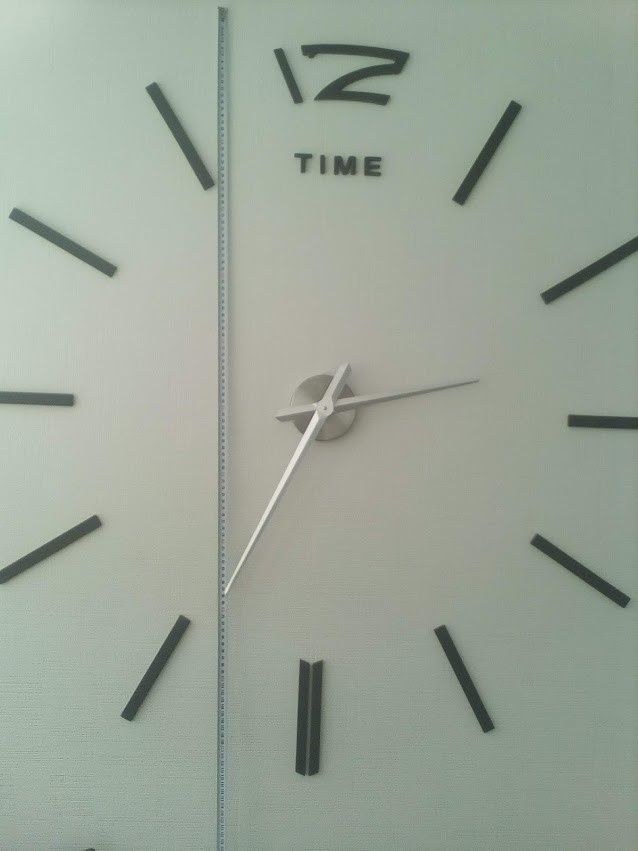 Стильний годинник 3D на стіну