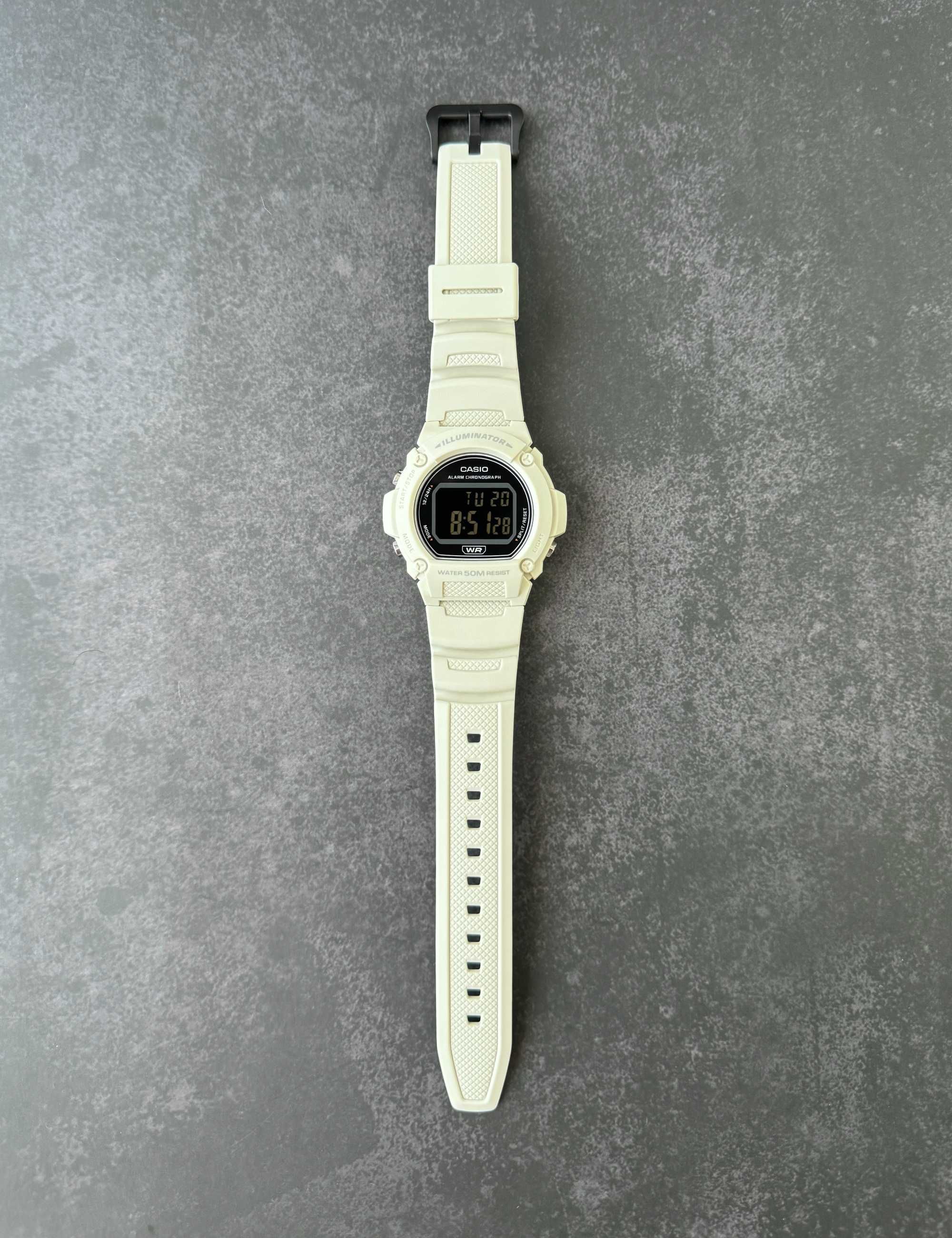 Спортивний наручний годинник Casio W-219HC-8B новий оригінал