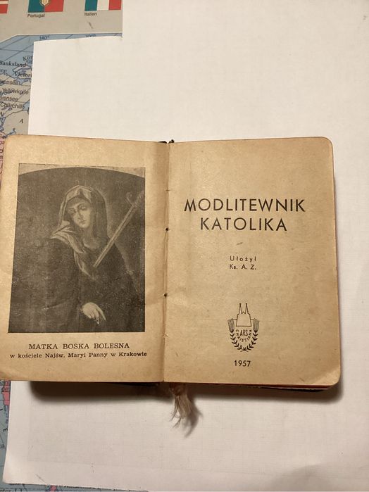 Modlitewnik katolika z 1957 r