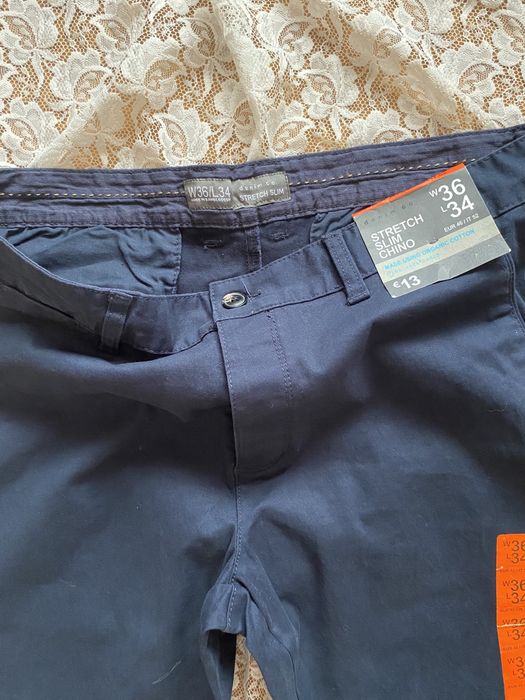 Сині брюки чіноси Denim co, M-L.