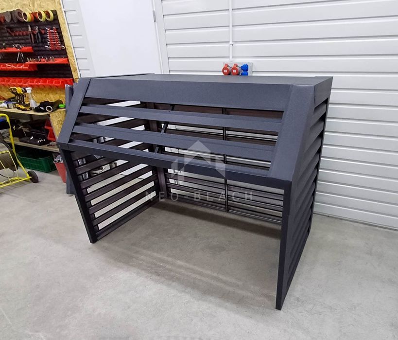 Osłona Pompy Ciepła 120X70X140Cm Antracyt Zabudowa Nb435