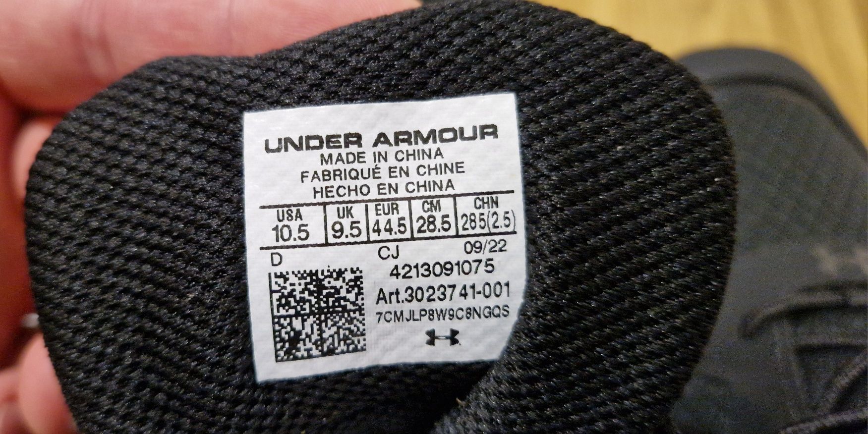 Черевики Under Armour Micro G Valsetz Mid - Black