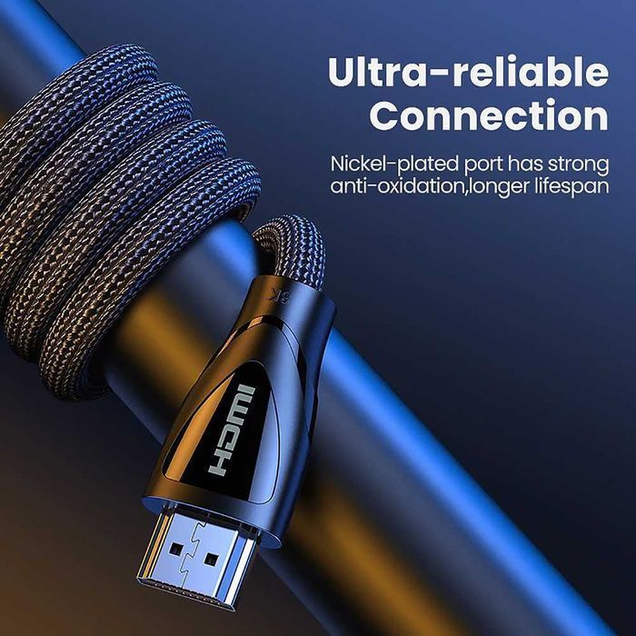 Кабель HDMI-HDMI 2.1 шнур видео шдма 8K60Hz 4K120Hz HDR Ugreen 2/5м