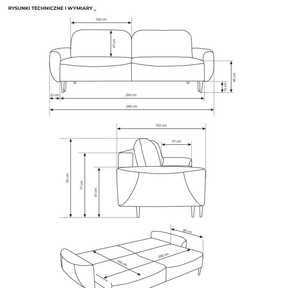 Sofa, Kanapa, Wypoczynek BOHO! Pojemnik na pościel!