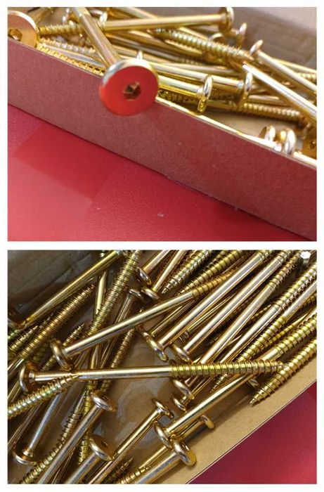 Lote 50 Parafusos zinco amarelo 6,5 x 110 mm (277)