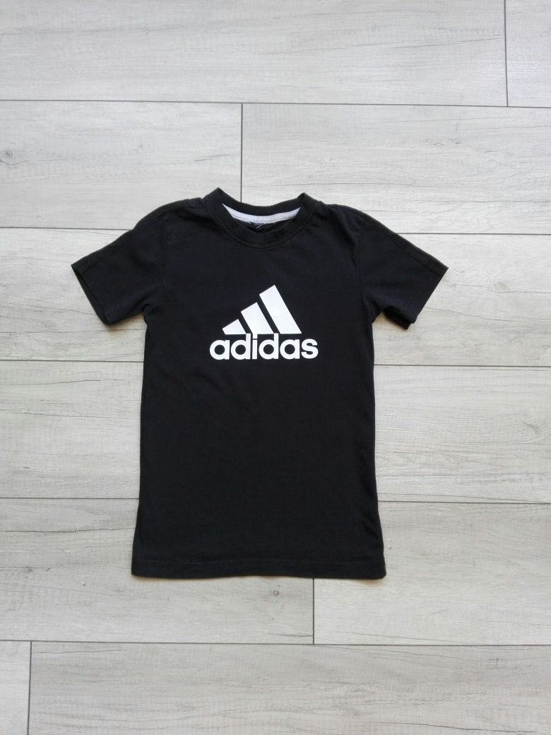 Adidas oryginalny czarny t-shirt koszulka rozm 128-134