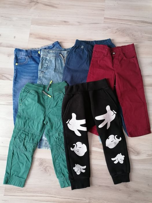 6 par spodni chłopięcych r 98