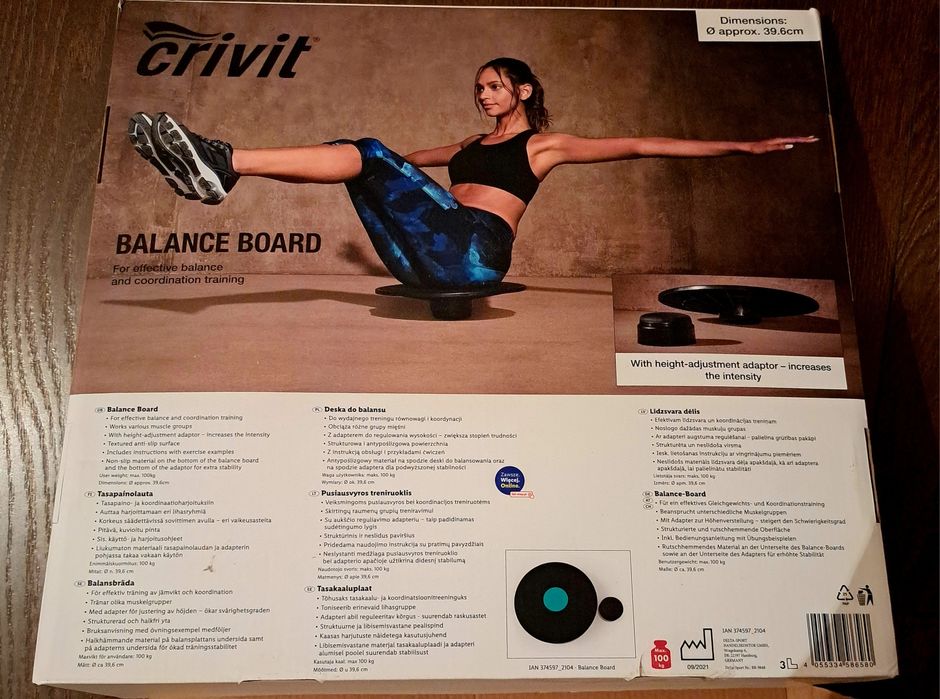 Balance board fitness ćwiczenia sport brzuch