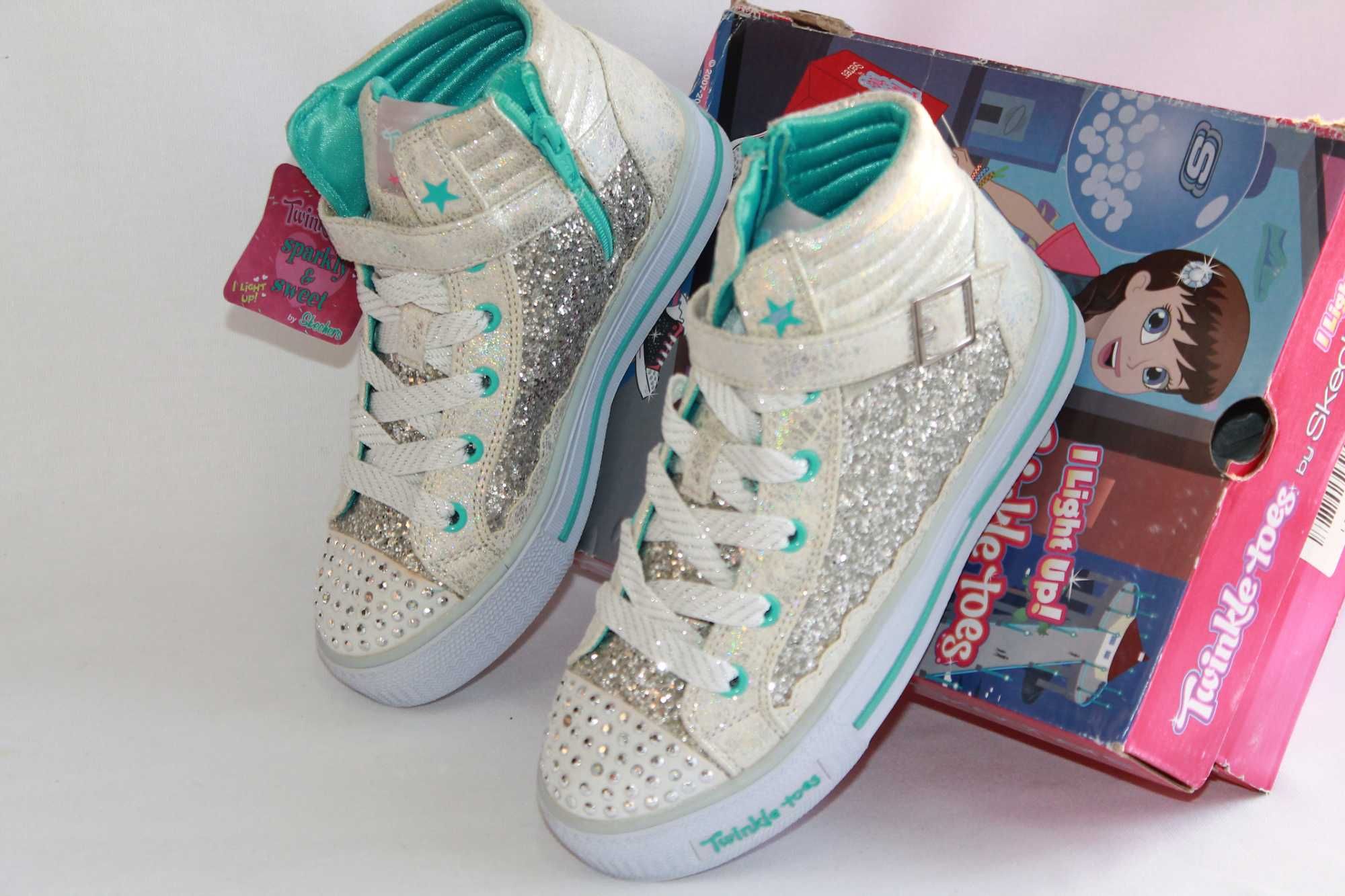 Skechers kids glitter girly-USA--2--EUR-32-33--устілька-21 см