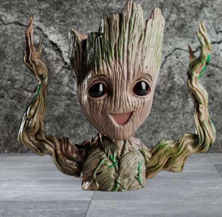Marvel conjunto 4 Groot's guardiães da galáxia vaso suculentas