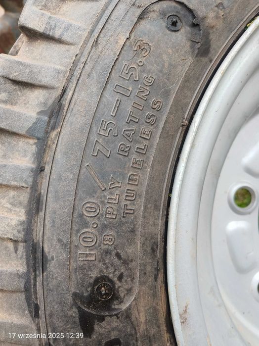 Koło rolnicze 10.0/75-15.3 balonówka do ciągnika przyczepy rozrzutnika