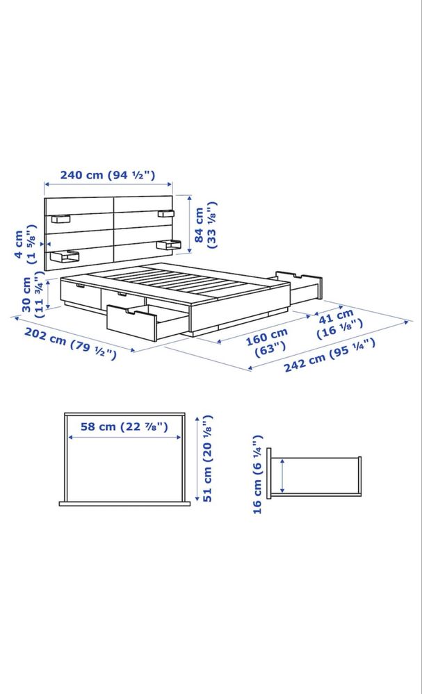 Cama de casal ikea